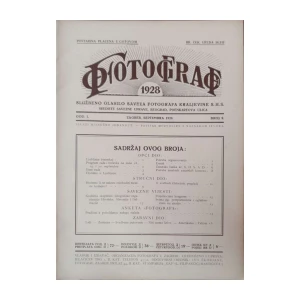 Fotograf: God. I, broj 9/1928