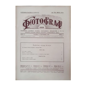 Fotograf: God. II, broj 17/1929