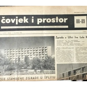 Časopis: Čovjek i prostor  godište VI.  Zagreb 1959. broj 88-89.