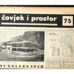 Časopis: Čovjek i prostor  godište V.  Zagreb 1958. broj. 75.