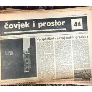 Časopis: Čovjek i prostor  godište II.  Zagreb 1955. broj 44.