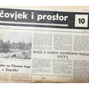 Časopis: Čovjek i prostor  godište I.  Zagreb 1954. broj 10.