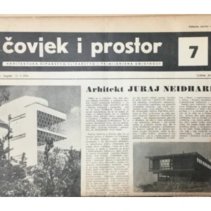 Časopis: Čovjek i prostor  godište I.  Zagreb 1954. broj 7.