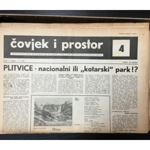 Časopis: Čovjek i prostor  godište I.  Zagreb 1954. broj 4.