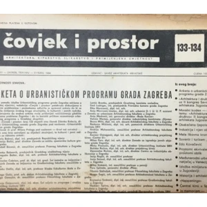 Časopis: Čovjek i prostor  godište XI.  Zagreb 1964. broj 133-134.