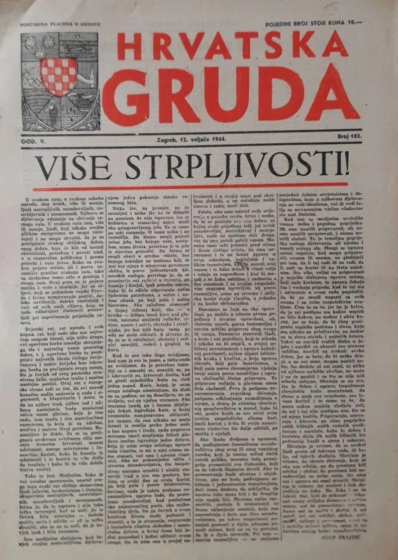 Hrvatska Gruda: broj 182/1944