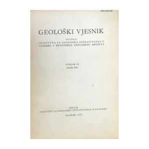 Grupa autora: Geološki vjesnik,Glasilo instituta za geološka istraživanja u Zagrebu i Hrvatskog geološkog društva