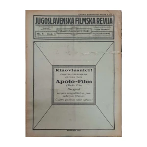 Jugoslavenska filmska revija: broj 8/1922