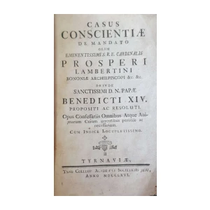 Prospero Lambertini: CASUS CONSCIENTIAE