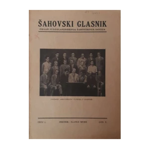 Šahovski glasnik: broj 1/1930