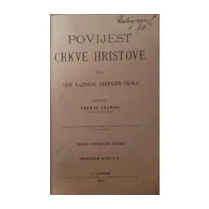 Franjo Lasman: Povijest Crkve Hristove
