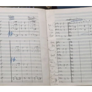 J. G. Banfić: Originalna rukopisna partitura Rudarova ljubav