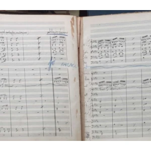 J. G. Banfić: Originalna rukopisna partitura Rudarova ljubav