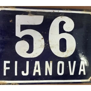 emailirana tabla : Fijanova 56 , dim. 20x 14.5 cm