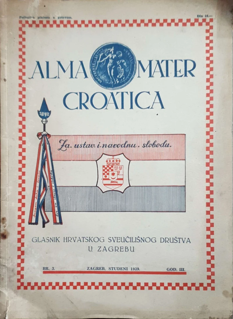 Alma Mater Croatica: God. III, broj 3/1939