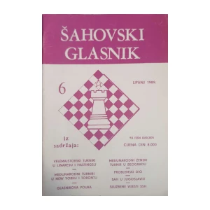 Šahovski glasnik: broj 6/1989