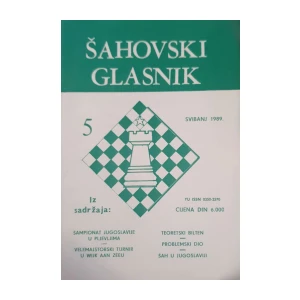 Šahovski glasnik: broj 5/1989