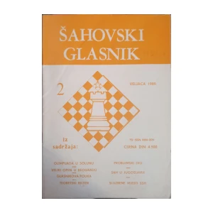 Šahovski glasnik: broj 2/1989