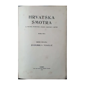 Hrvatska smotra: God. I, broj 1-8/1906