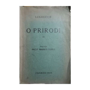 Tit Lukrecije Kar: O prirodi III