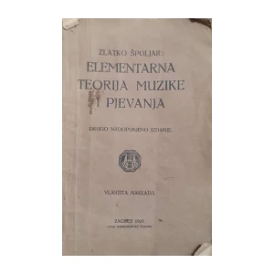 Zlatko Špoljar: Elementarna teorija muzike i pjevanja
