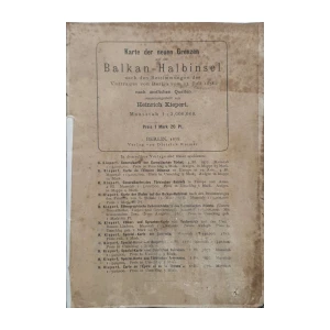 Zemljopisna karta: Karte der neuen Grenzen auf der Balkan-Halbinsel