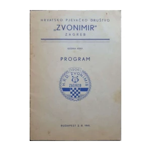 Hrvatsko pjevačko društvo Zvonimir: Program - godina XXXV