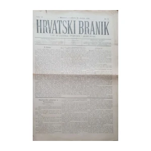 Hrvatski branik: God. VI, broj 5/1898
