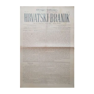 Hrvatski branik: God. VI, broj 36/1898