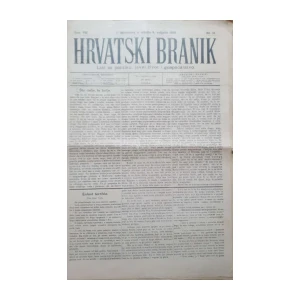 Hrvatski branik: God. VII, broj 11/1899