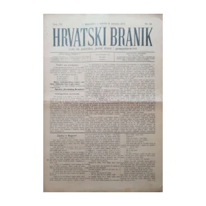 Hrvatski branik: God. VII, broj 28/1899
