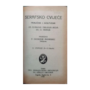 P. Dionizije Andrašec: Serafsko cvijeće