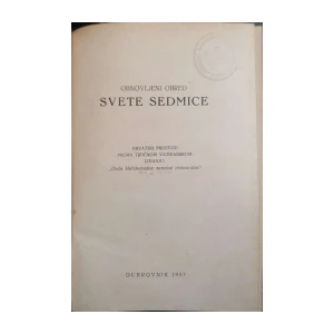 Obnovljeni obred Svete sedmice