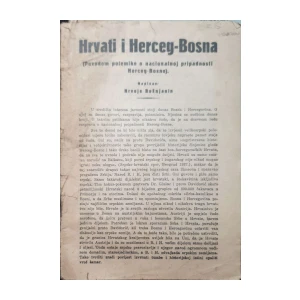 Hrvoje Bošnjanin: Hrvati i Herceg-Bosna