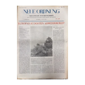 Neue Ordnung Kroatische Wochenschrift 100/1943
