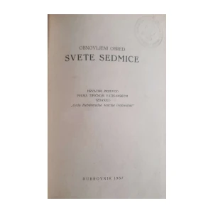 Obnovljeni obred Svete sedmice