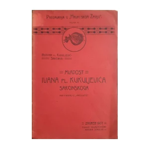 Božidar pl. Kukuljević-Sakcinski: Mladost Ivana pl. Kukuljevića Sakcinskoga