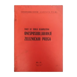 Božidar Džadžić: Tekst uz seriju dijapozitiva - Onesposobljavanje željezničkih pruga