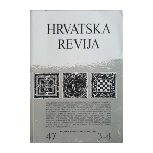 Hrvatska revija: God. XLVII, svezak 3-4/1997