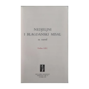 Nedjeljni i blagdanski misal za narod - Godina ABC