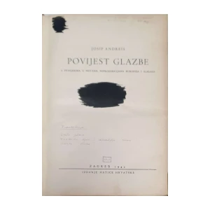 Josip Andreis: Povijest glazbe
