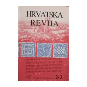 Hrvatska revija: God. XLIII, svezak 2-3/1994
