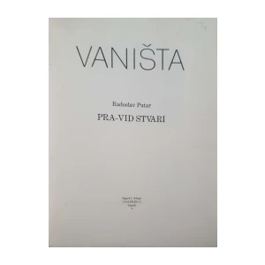 Radoslav Putar: Vaništa - PRA-VID STVARI