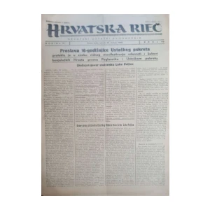 Hrvatska rieč: God. IV, broj 110/1945