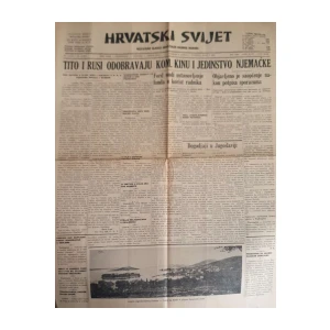 Hrvatski Svijet: God. XLVII, broj 12000/1955