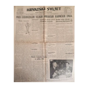 Hrvatski Svijet: God. XLVII, broj 12045/1955