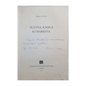 Mira Vučetić: Zlatna knjiga kuharstva