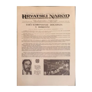 Hrvatski narod: God. XIX, broj 196/1984