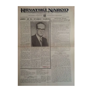 Hrvatski narod: God. XI, broj 125/1976