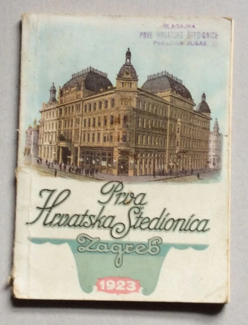 KALENDAR, PRVA HRVATSKA ŠTEDIONICA ZAGREB 1923.